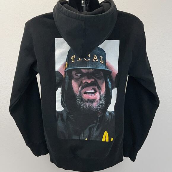 Tical Method Man Dead Eye Hoodie Hooded Sweatshirt Wu-Tang Clan Black S Small - Picture 3 of 8